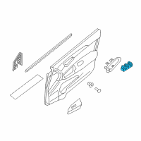 OEM 2015 Nissan Sentra Switch Assy-Power Window, Main Diagram - 25401-3SH1A