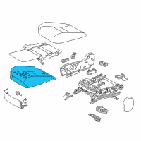 OEM 2021 Lexus NX300h Pad, Front Seat Cushion Diagram - 71511-78070