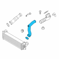 OEM 2013 BMW ActiveHybrid 5 Charge-Air Duct Diagram - 13-71-7-582-314