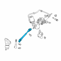 OEM 2017 Toyota Prius V Intermed Shaft Diagram - 45260-12761