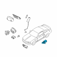 OEM 2007 Ford Mustang Side Sensor Diagram - 6R3Z-14B345-AB