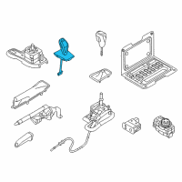OEM 2014 BMW X1 Gearshift Knob, Gear Selector Switch Diagram - 61-31-9-236-450