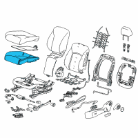 OEM 2012 Buick Verano Pad Asm-Front Seat Cushion Diagram - 22969088