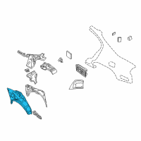 OEM 2002 Infiniti I35 Wheel House-Rear, Outer RH Diagram - 76712-4Y930