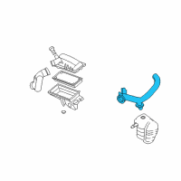 OEM 2008 Ford Escape Inlet Tube Diagram - 5M6Z-9F843-AA