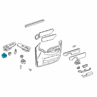 OEM 2001 Oldsmobile Silhouette Switch Asm-Side Window Diagram - 10387305