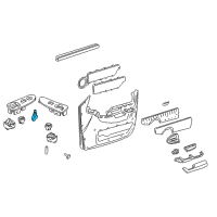 OEM 1998 Chevrolet Venture Switch Kit, Outside Rear View Mirror Remote Control Diagram - 12369208