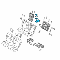 OEM Ford Focus Armrest Assembly Diagram - F1EZ-5867112-AB