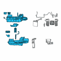 OEM Dodge Durango Housing-A/C And Heater Diagram - 68057727AA