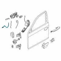 OEM BMW 640i xDrive Bowden Cable, Door Opener Diagram - 51-21-7-225-004