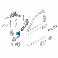 OEM 2014 BMW M6 Left Upper Front Door Hinge Diagram - 41-00-7-228-155