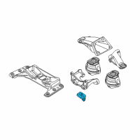 OEM BMW 650i Transmission Mount Diagram - 22-31-6-773-825