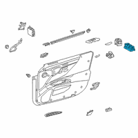 OEM 2022 Lexus ES350 Switch Assembly, Power W Diagram - 84810-06160