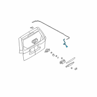 OEM Mercury Mariner Rear Hose Diagram - 8L8Z-17408-B