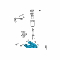 OEM 2004 Ford F-150 Lower Control Arm Diagram - 7L3Z-3079-C