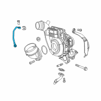 OEM Jeep Grand Cherokee Tube-Turbo Oil Feed Diagram - 68329322AA