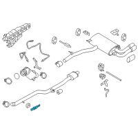 OEM 2015 BMW X4 Exhaust Hanger Diagram - 18207606423