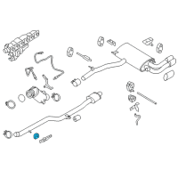 OEM BMW X4 Muffler Hanger Straps Diagram - 18307606422