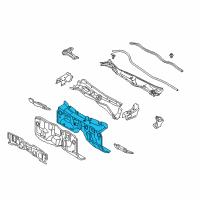 OEM 2013 Lexus GS350 INSULATOR Assembly, Dash Diagram - 55210-30461