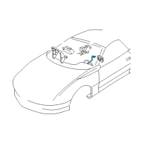 OEM 1999 Chevrolet Camaro Coil Kit, Steering Wheel Inflator Restraint Module Diagram - 26072753