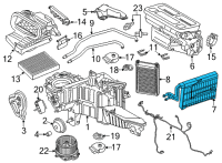 OEM Lincoln Navigator CORE - AIR CONDITIONING EVAPOR Diagram - ML3Z-19860-E