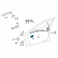 OEM 2012 Toyota Camry Handle, Inside Diagram - 69206-06091-C0