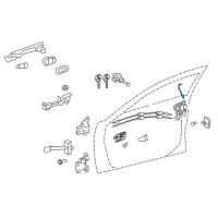 OEM 2012 Toyota Camry Lock Rod Diagram - 69311-06101