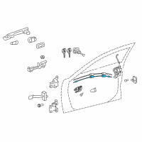 OEM 2017 Toyota Camry Lock Cable Diagram - 69710-06100