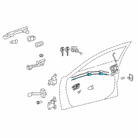 OEM Toyota Camry Lock Cable Diagram - 69710-06100