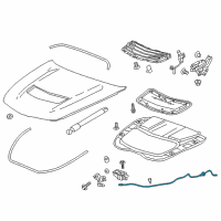 OEM 2015 Cadillac ATS Release Cable Diagram - 84045995