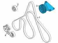 OEM 2013 Ford F-350 Super Duty Pulley Assembly Diagram - BC3Z-8678-A