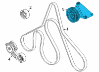 OEM 2017 Ford F-350 Super Duty Pulley Assembly Diagram - BC3Z-8678-A