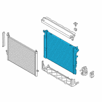 OEM BMW 540i Radiator Diagram - 17-11-8-743-664