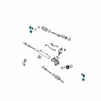 OEM Kia Spectra5 End Assembly-Tie Rod Diagram - 568202F000