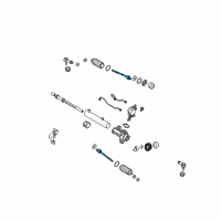 OEM Kia Spectra Joint Assembly-Inner Ball Diagram - 577242F000