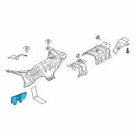 OEM Lincoln Navigator Front Shield Diagram - FL3Z-6775-E