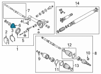 OEM 2022 Nissan Frontier Case-Differential Diagram - 38421-4J50A