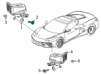 OEM 2021 Cadillac CT4 Protector Bolt Diagram - 11519385
