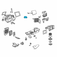 OEM Ford Expedition Evaporator Case Seal Diagram - 2L1Z-19C593-AA