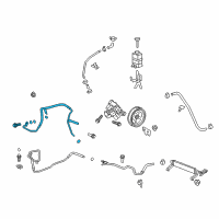 OEM GMC Acadia Limited Hose Asm-P/S Gear Inlet Diagram - 22912855