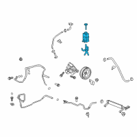 OEM 2008 Buick Enclave Reservoir Nut Diagram - 25879877