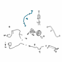 OEM 2010 Saturn Outlook Suction Hose Diagram - 22913984