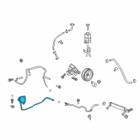 OEM GMC Acadia Limited Lower Return Line Diagram - 22915139