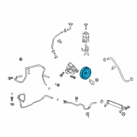 OEM 2009 Saturn Vue Pulley Diagram - 12687702