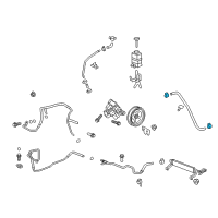 OEM 2010 Chevrolet Traverse Reservoir Hose Clamp Diagram - 11570620