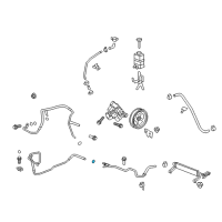 OEM 2008 GMC Acadia Lower Return Line Clamp Diagram - 11562409