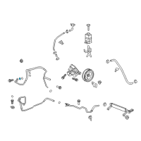 OEM Saturn Outlook Pressure Hose Seal Diagram - 15869847