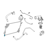 OEM 2009 Dodge Journey Radiator Drain Cock Diagram - 68046360AA