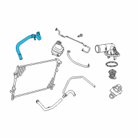 OEM 2017 Dodge Journey Hose-Radiator Inlet Diagram - 5058881AD