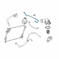 OEM Dodge Hose-COOLANT Bottle Return Diagram - 55111232AC